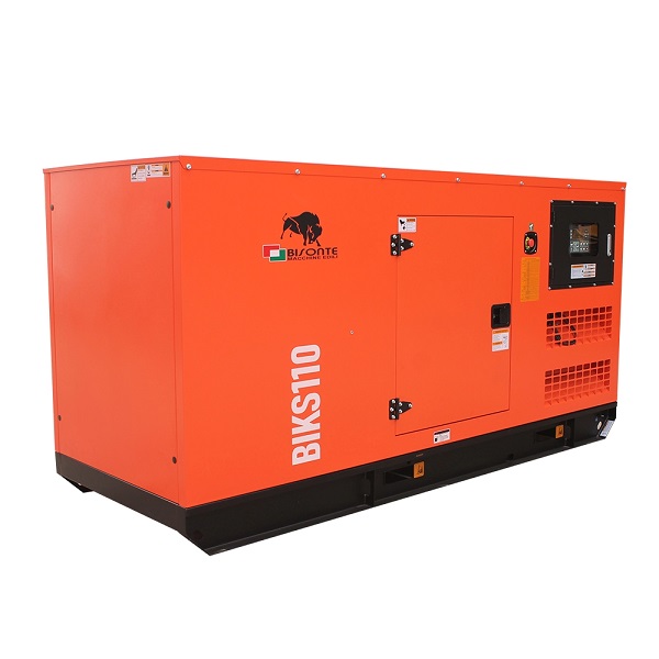 Шумоизолиран дизелов трифазен генератор Bisonte BIKS110, 400 V / 88 kW