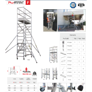 Алуминиево професионално подвижно скеле ProTUBE F360