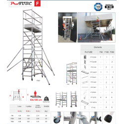 Алуминиево професионално подвижно скеле ProTUBE F360