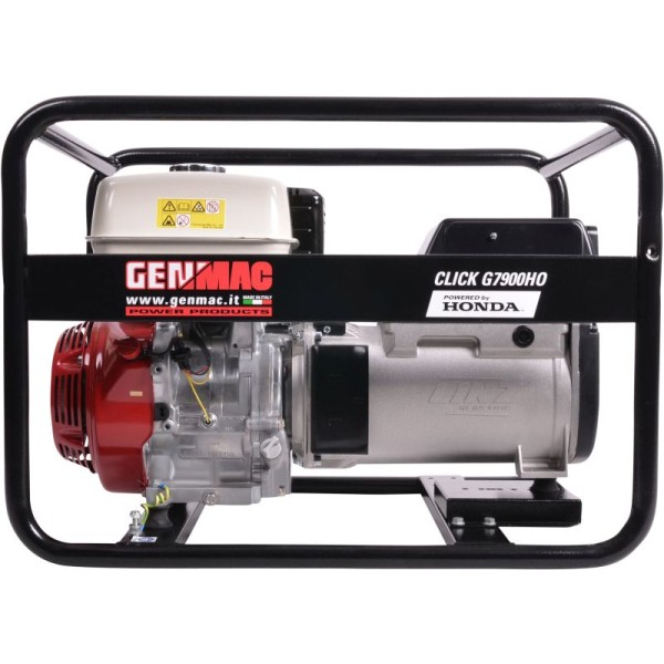 Бензинов трифазен генератор GENMAC Click G7900HO , 6,4 KW/400V 2,2 KW/230V , 400V , двигател Honda GX390