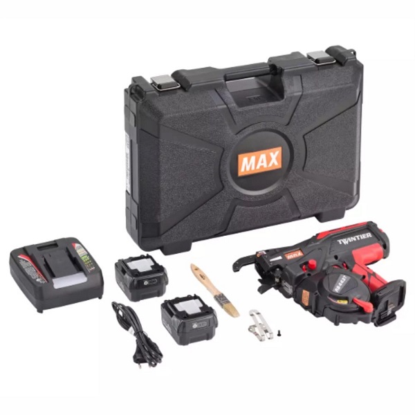 Акумулаторен пистолет за арматура MAX RB443T, 2 батерии по 14,4V, 5.0Ah