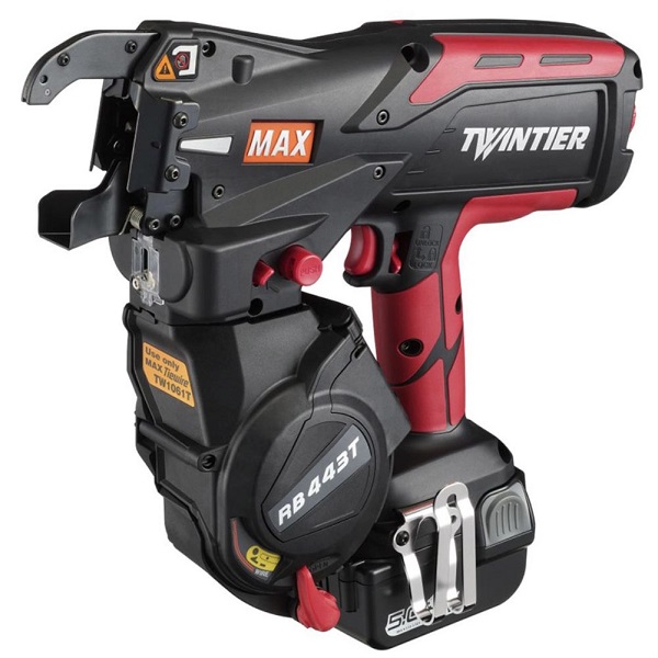 Акумулаторен пистолет за арматура MAX RB443T, 2 батерии по 14,4V, 5.0Ah