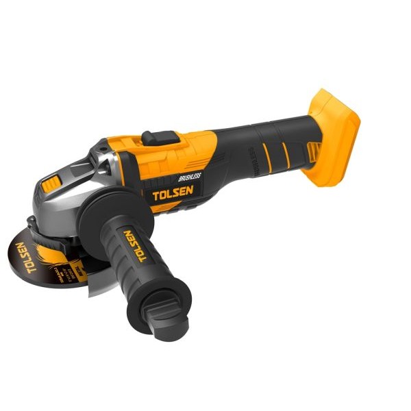 Акумулаторен ъглошлайф Tolsen, 20 V, 125 мм, безчетков мотор, Solo