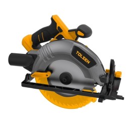 Акумулаторен ръчен циркуляр Tolsen, 20V, 190мм., Безчетков мотор, Solo