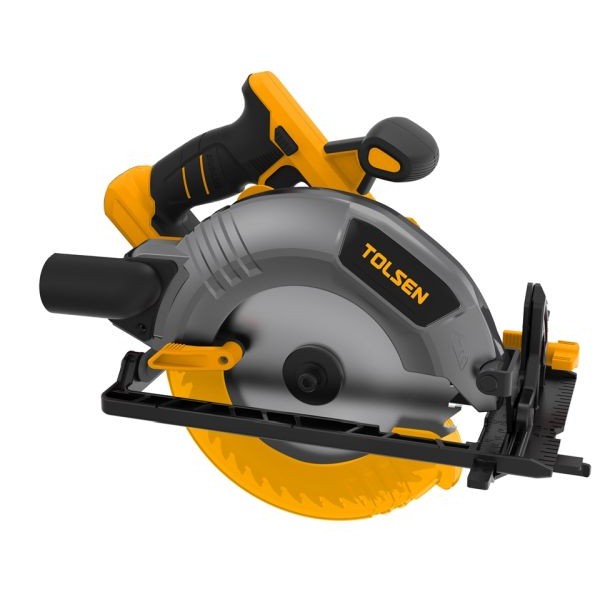 Акумулаторен ръчен циркуляр Tolsen, 20V, 190мм., Безчетков мотор, Solo