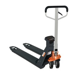 Палета количка с електронна везна Unicraft PHW 2500 W – 2,5 t товар, интегрирани електронни везни