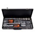 Комплект гедоре Premium HD 41451 - 65 части, 1/2" и 1/4" в метален куфар