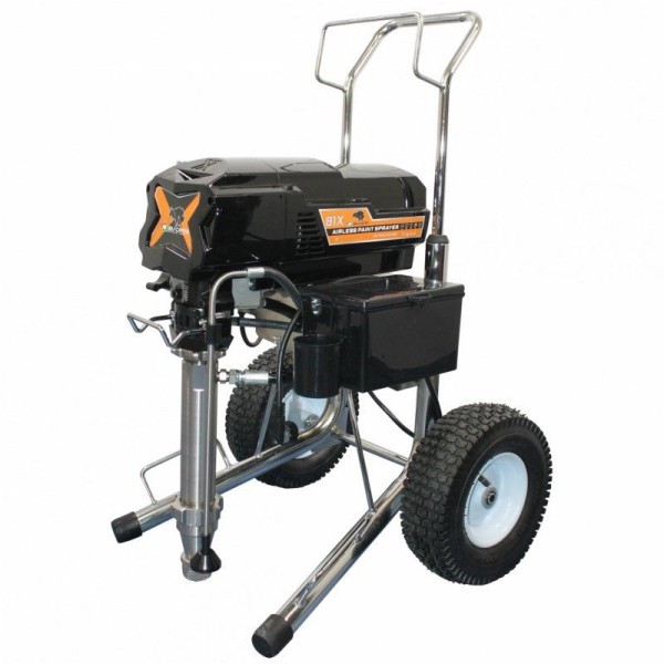 Безвъздушна помпа Bisonte PAZ81X CART 230V дебит 8.0 l/min – комплект с 2 пистолета и 2 маркуча Безвъздушна помпа Bisonte PAZ81X CART 230V дебит 8.0 l/min – комплект с 2 пистолета и 2 маркуча
