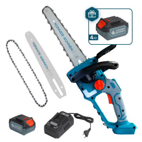 Акумулаторен мини верижен трион Könner & Söhnen KS MCS20V-12 SET PLUS