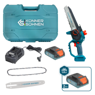 Акумулаторен мини верижен трион Könner & Söhnen KS MCS20V-8 CASE PLUS