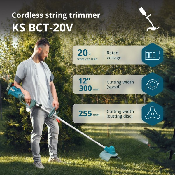Акумулаторен тример Könner & Söhnen KS BCT-20V