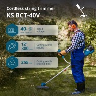 Акумулаторен тример Könner & Söhnen KS BCT-40V