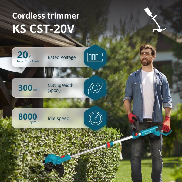 Акумулаторен тример Könner & Söhnen KS CST-20V Акумулаторен тример Könner & Söhnen KS CST-20V