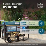 Бензинов генератор Könner & Söhnen KS 10000E – 7,5 kW