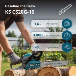 Бензинов верижен трион Könner & Söhnen KS CS20G-16 Бензинов верижен трион Könner & Söhnen KS CS20G-16