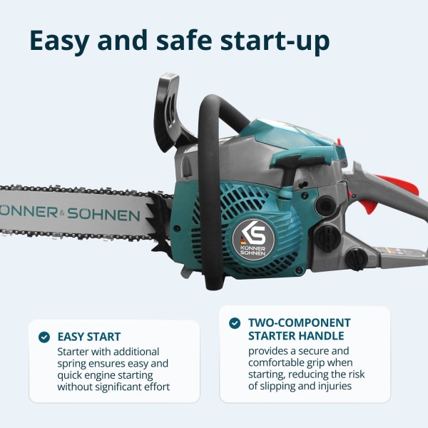 Бензинов верижен трион Könner & Söhnen KS CS20G-16 Бензинов верижен трион Könner & Söhnen KS CS20G-16