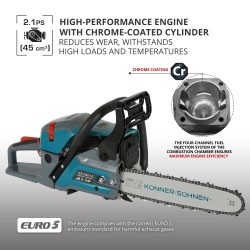Бензинов верижен трион Könner & Söhnen KS CS21G-13 Бензинов верижен трион Könner & Söhnen KS CS21G-13