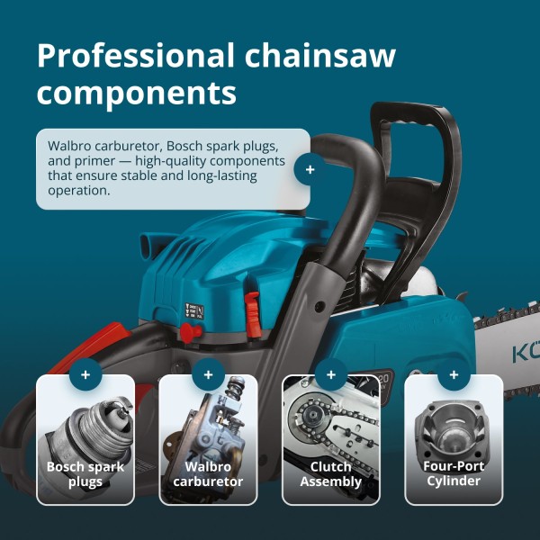 Бензинов верижен трион Könner & Söhnen KS CS40G-20 Бензинов верижен трион Könner & Söhnen KS CS40G-20