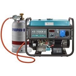 Генератор на газ и бензин Könner & Söhnen KS 7000E G – 5,0 kW