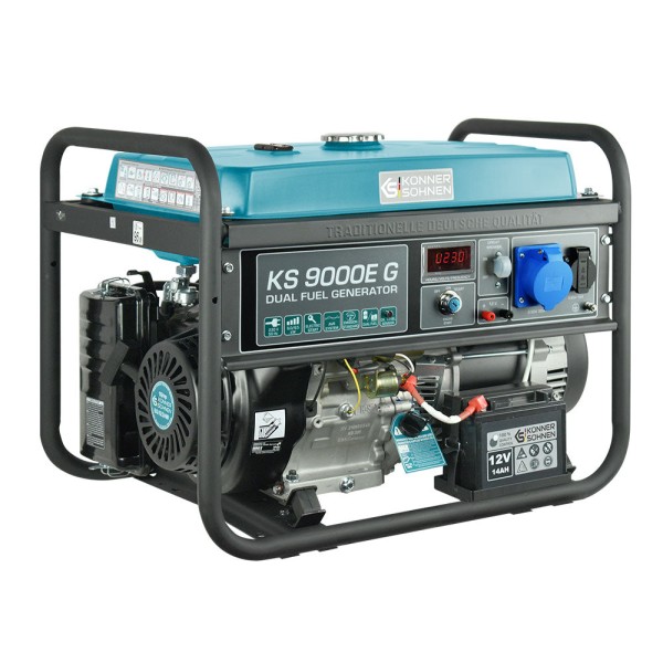 Генератор на газ и бензин Könner & Söhnen KS 9000E G – 6,0 kW