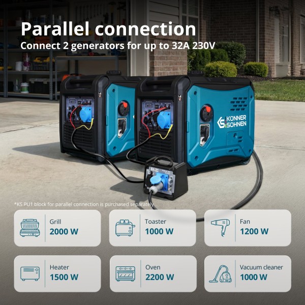 Инверторен генератор Könner & Söhnen KS 6000iE S – 5,0 kW Инверторен генератор Könner & Söhnen KS 6000iE S – 5,0 kW