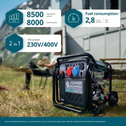 Инверторен генератор Könner & Söhnen KS 8100iE 1/3 ATSR