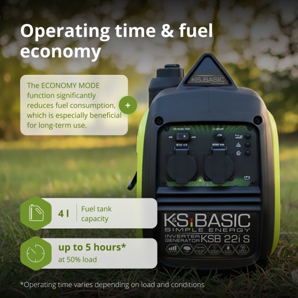 Инверторен генератор K&S BASIC KSB 22i S – 1,8 kW