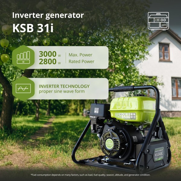 Инверторен генератор K&S BASIC KSB 31i – 2,8 kW