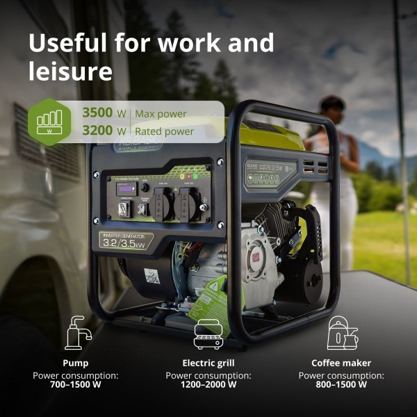 Инверторен генератор K&S BASIC KSB 35i – 3,2 kW