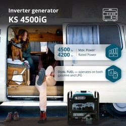 Инверторен генератор на газ и бензин Könner & Söhnen KS 4500iG Инверторен генератор на газ и бензин Könner & Söhnen KS 4500iG
