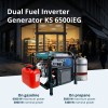 Инверторен генератор на газ и бензин Könner & Söhnen KS 6500iEG – 6,0 kW Инверторен генератор на газ и бензин Könner & Söhnen KS 6500iEG – 6,0 kW