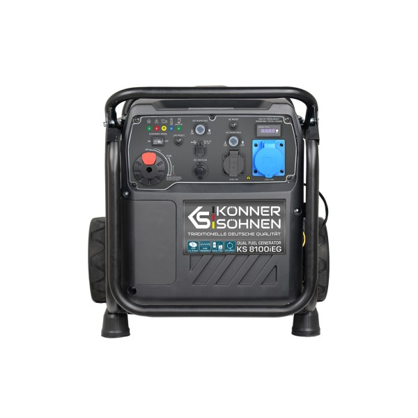 Инверторен генератор на газ и бензин Könner & Söhnen KS 8100iEG Инверторен генератор на газ и бензин Könner & Söhnen KS 8100iEG