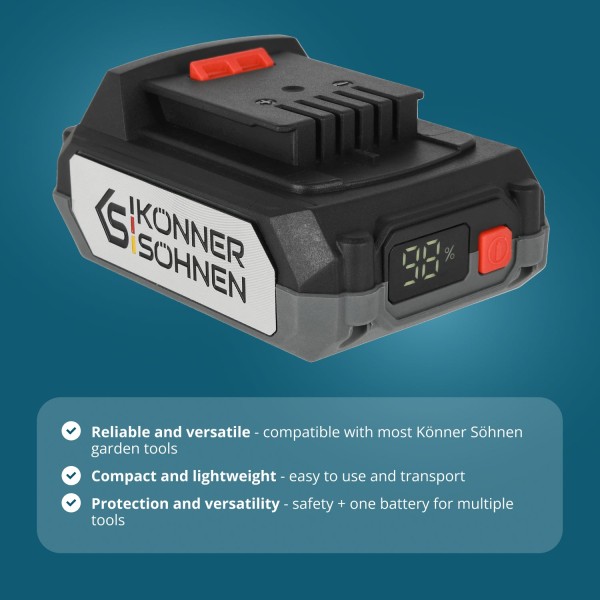 Комплект 2 батерии и зарядно 20V Könner & Söhnen KS 20V2-1-DUAL Комплект 2 батерии и зарядно 20V Könner & Söhnen KS 20V2-1-DUAL