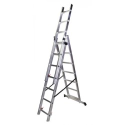 Трираменна алуминиева стълба Bisonte